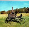 Chrome postcard.  1889 Locomobile, Courtesy Ford, Detroit, Michigan.