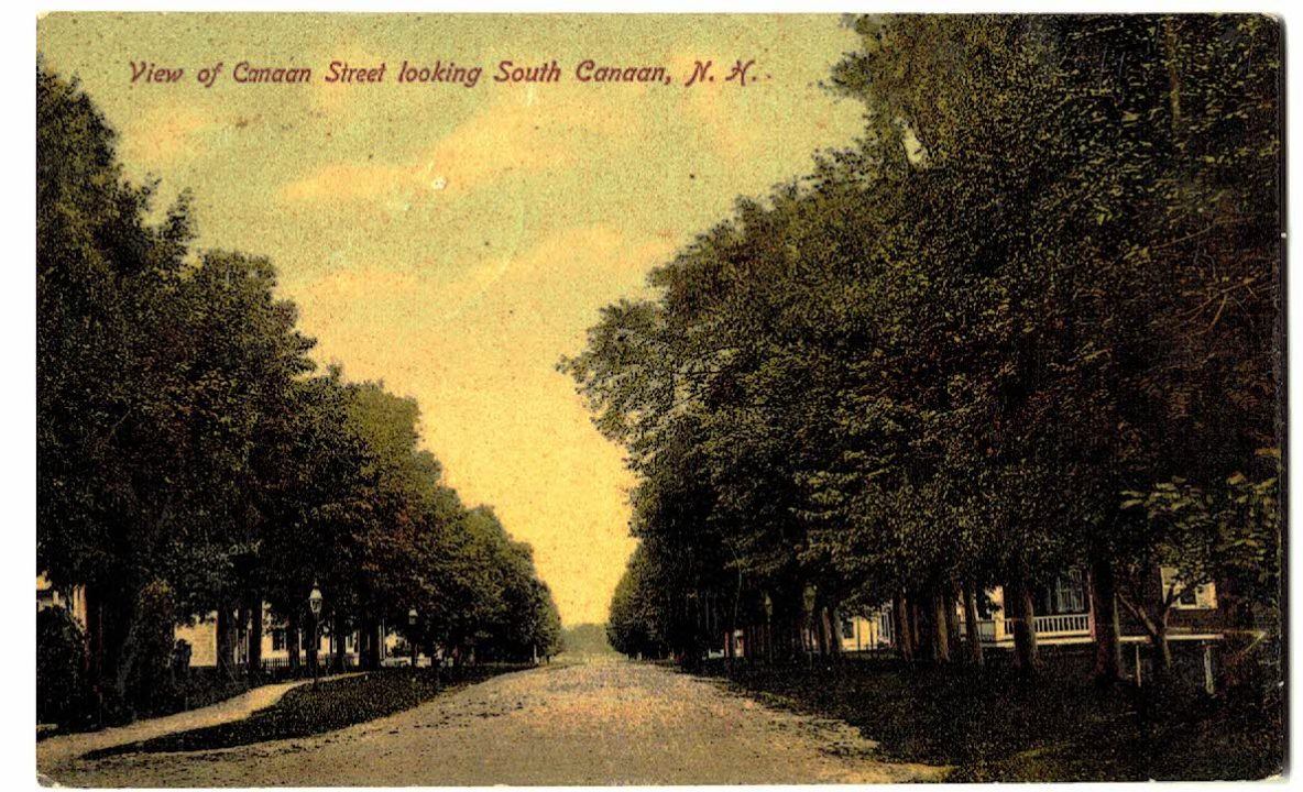 Old postcard. View of Canaan Street looking South, Canaan, New