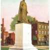 Old postcard.  Statue of Monsignor Doane, Newark, New Jersey.  1914.