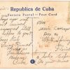 Linen postcard.  Habana:  Universidad Nacional.  National University, Havana, Cuba.  Street Car.  1951. - Image 2