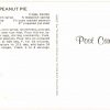 Chrome postcard. Granny's Southern Peanut Pie Recipe. - Image 2