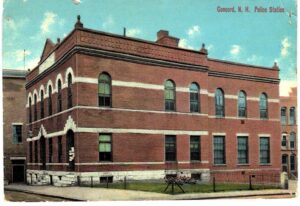 Old postcard. Police Station, Concord, New Hampshire.