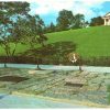 Chrome postcard. Arlington National Cemetery, Arlington, Virginia.  Curtis Lee Mansion.  Presidential Seal.