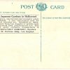 White border postcard.  Japanese Gardens, Hollywood, California.  Joe Toplitzky Co, Realtors, Los Angeles. - Image 2