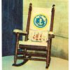 Chrome postcard.  John F Kennedy Rocking Chair.  JFK.