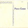 Linen postcard.  Oldest School House, St George St, St Augustine, Florida.  Old black man with ox and cart standing on right side. - Image 2