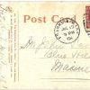 Old postcard.  Bug Light, Boston Harbor, Massachusetts.  1911. - Image 2