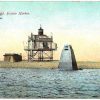 Old postcard.  Bug Light, Boston Harbor, Massachusetts.  1911.