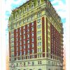 White border postcard.  Hotel Benson, Portland, Oregon.  1934.