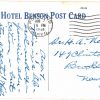 White border postcard.  Hotel Benson, Portland, Oregon.  1934. - Image 2