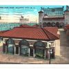 White border postcard.  Garden Pier View, Atlantic City, New Jersey. 1932.