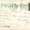Old postcard.  A Happy Christmas to you.  Stockings, holly.  1908.  Embossed. - Image 2