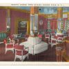 Linen postcard. Cocktail Lounge, Hotel Niagara, Niagara Falls, New York.