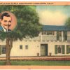 Linen postcard.  Home of Clark Gable, Brentwood Highlands, California.
