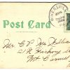 Old postcard.  Garfield School, Pottsville, Pennsylvania.  1906.  Undivided back. - Image 2