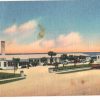 Linen postcard.  Blue Ocean Motel and Coffee Shop, St Augustine, Florida.  1957. Owned and operated by Mr and Mrs C Tuccella.