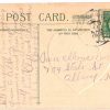 Old postcard.  To My Valentine.  Pretty woman, heart, embossed, 1915. - Image 2
