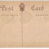 Old postcard.  ValentinesDay.  Broken heart, bell, rope border, embossed, poem. - Image 2