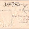 Old postcard.  St Patrick's Day Greetings.  Wishing you luck.  Embossed, harp, flag, shamrocks, horseshoe. - Image 2