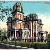 Old postcard.  Gardo House or Amelia Palace, Brigham Young's last residence, Salt Lake City, Utah.