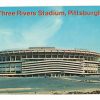 Chrome postcard. Three Rivers Stadium, Pittsburgh, Pennsylvania.
