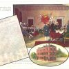 Old postcard.   Declaration of Independence, House in which it was written, signing in Independence Hall, Philadelphia, PA.  Undivided back, 1906.