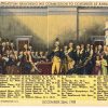 Linen postcard.  Washington resigning his commission to Congress, Annapolis, Maryland.