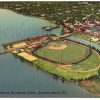 Linen postcard.  City Island Recreation Center, Daytona Beach, Florida. Baseball Diamond.