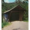 Chrome postcard.  Horton Covered Bridge, near Oneonta, Alabama, Blount County.