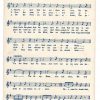 Old postcard. The Army Bean, song, music. 1942