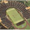 Linen postcard.  The Stadium, Duke University, Durham, North Carolina.