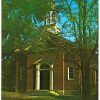 Chrome postcard.  The Lincoln Marriage Temple in Pioneer Memorial State Park, Harrodsburg, Kentucky.