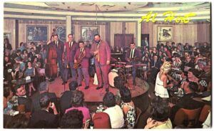 Chrome postcard.  Al Hirt Club, New Orleans, Louisiana. French Quarter. Band.
