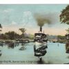 Old postcard.  Songo River, Maine.  Steamer Louise in Songo Lock.  1908.