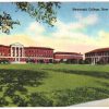Linen postcard.  Newcomb College,  New Orleans, Louisiana.  Colleges of Tulane for women.