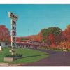 Chrome postcard.  Riviera Motel, Holyoke, Massachusetts. Pioneer Valley. Owner/Manager Ned and Marie Abbott.