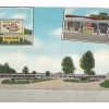 Linen postcard.  Butler's Motor Court, Jacksonboro, South Carolina.  Operated by Creed T Butler and Roscoe T Butler.