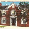 Linen postcard.  Last Home of President Andrew Johnson, Greeneville, Tennessee.