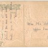 Old postcard.  A Merry Christmas.  6 pointed star, embossed, moon, house, snow, pine branch. - Image 2
