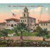 Old postcard.  Santa Fe Hospital, Los Angeles, California. 1912.