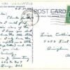 Linen postcard.  State Capitol and Abraham Lincoln Statue, Springfield, Illinois.  1943. - Image 2