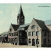 Old postcard.  Union Pacific Depot, Cheyenne, Wyoming.  1915.