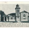 White border postcard.  Presbyterian Church, Martinsburg, West Virginia. 1928.