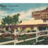 Linen postcard.  Travelodge, Rancho del Rey, Chula Vista, California.