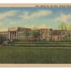 Linen postcard.  Iowa School for the Deaf, Council Bluffs,Iowa.