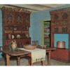 Chrome postcard.  Norwegian-American Museum, Decorah, Iowa.  Interior 18th Century Norwegian Home.