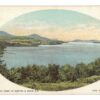 Old postcard.  Lake Memphremagog, Vermont. Undivided back. New England Views on Boston & Maine Railroad.