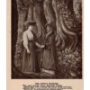 Real Photo postcard. The Gipsy's Warning.  Poem, man, woman.