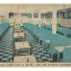 Linen postcard.  Seawall Cafe, Dining Room, Galveston, Texas.