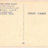 Linen postcard.  Seawall Cafe, Dining Room, Galveston, Texas. - Image 2